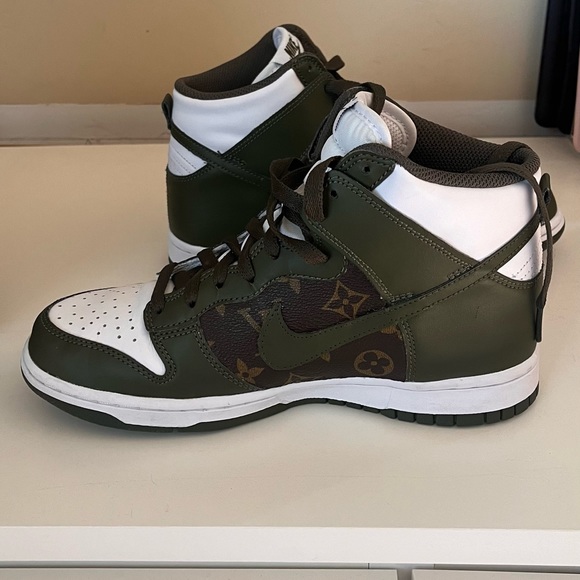 Nike - Dunk High PS ‘Cargo Khaki’ Louis Vuitton Custom - Picture 9 of 9